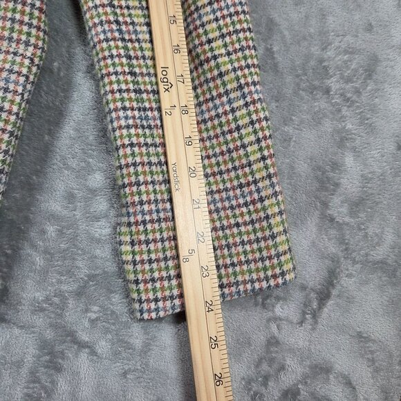 Talbots Blazer 12 Classic Shetland Plaid Wool Blend Preppy Academia Office - Picture 13 of 13